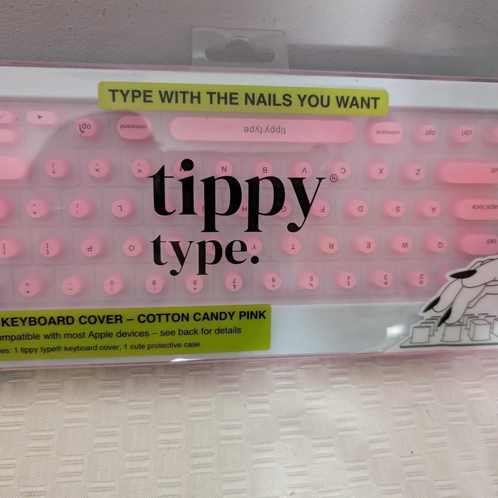Tippy Type keyboard cover in Cotton Candy Pink' to Poshmark Poshmark